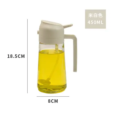 Glassprühflasche für Küchenöl, breites Ölbehälter, Druckölbehälter für Grillen und Kochen. - 8