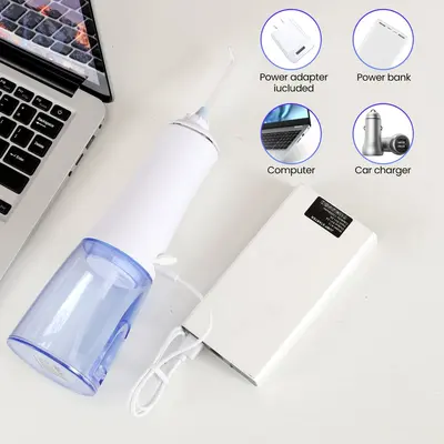 源头厂家定制洗牙器OEM 2022新款水牙线白色便携式清洁电动冲牙器
