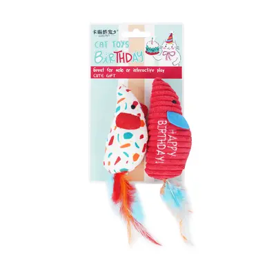 Kedi Oyuncağı 2'li Set, Gerçekçi Fare ve Kedi Oltası, Yavru Kediler İçin - 6