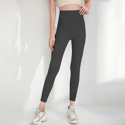 Damen-Yogahose, schnelltrocknend, hohe Taille, po-hebend, elastisch - 11