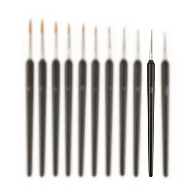Fine art outline brush set, soft bristle watercolor acrylic - 8