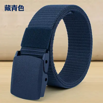 Wholesale men's belts casual versatile tactical outdoor nylon belts student military training security inspection canvas belts - 9