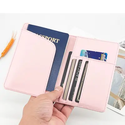 Wärmeoversetzungs-Reisepass-Etui Multifunktionales Reisepass-Kartenetui Dokumentenmappe Reise Langformat Einfarbig Wärmeübertrags-Reisepass-Mappe Großhandel