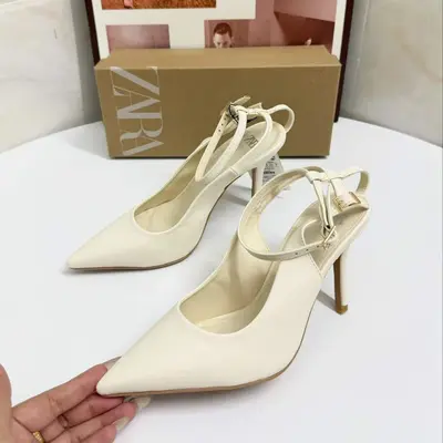 Women's Spring Khaki Green High-Heeled Stiletto Sandals - 10