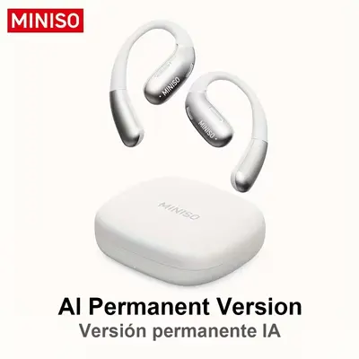 Miniso X28 kabellose Bluetooth-Kopfhörer, HD-Klangqualität, extrem niedrige Latenz, Geräuschunterdrückung, OWS Sport-Kopfhörer