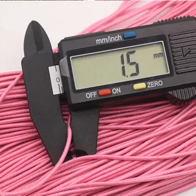 1,5 mm yuvarlak renkli elastik kordon, yüksek esneklik