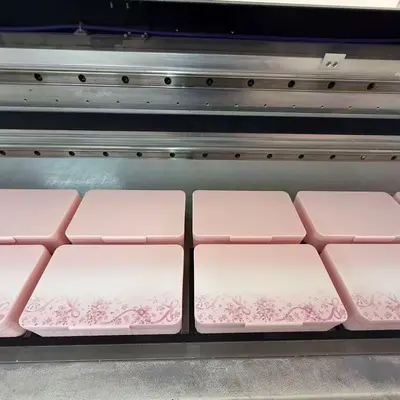 PP malzeme UV baskılı plastik levha, kabartmalı vernik, özel tasarım