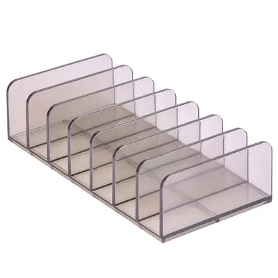 Desktop Makeup Cosmetics Organizer Box, Transparent Plastic with Drawers - 10