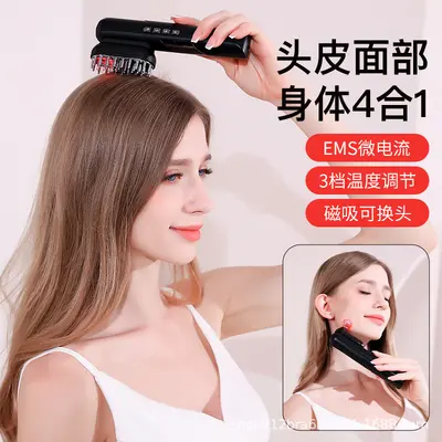 Rotlicht-EMS-Haarwuchskamm mit Mikrostrom-Massage - 3