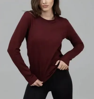 Damen-Langarm-T-Shirt, schmale sexy Passform - 11