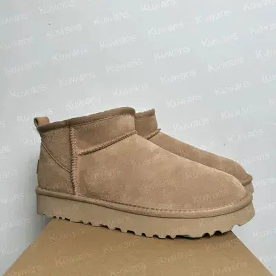 Kadın Kürklü Kalın Taban Kar Botu, Peluş Astarlı Kışlık Bot - 11