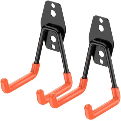 Metall-Garagenhaken für Gartenwerkzeuge, Fahrräder und Schläuche, Außenbereich