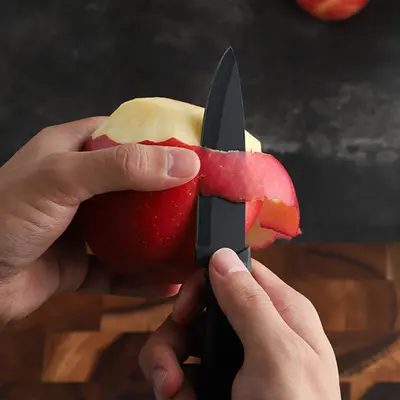 Kitchen knife and cutting board set - 12