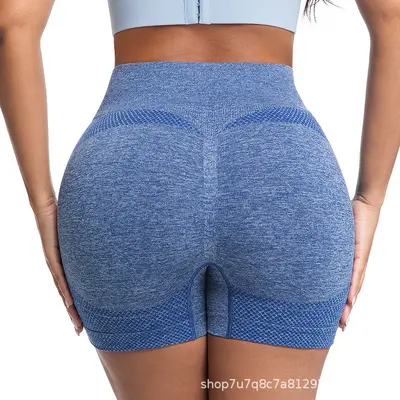 Yüksek Belli Şeftali Kalça Kaldırıcı Fitness Tayt, Nefes Alabilir, Göstermez - 11