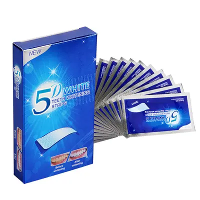 Teeth Whitening Strips Set, Gentle Residue-Free Formula - 5