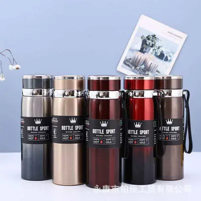 Large Capacity 316 Stainless Steel Insulated Bottle with Strap, Portable - 2