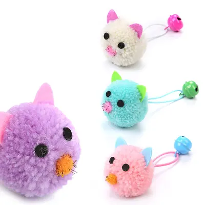 Factory Cross-Border Exclusive Cute Mouse-Shaped Cat Toy with Bell, Self-Play Interactive Mini Mouse Toy for Cats to Relieve Boredom
