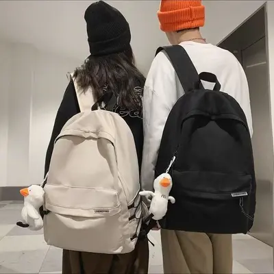 Rucksack, einfaches Design, großes Fassungsvermögen, japanischer Stil - 4