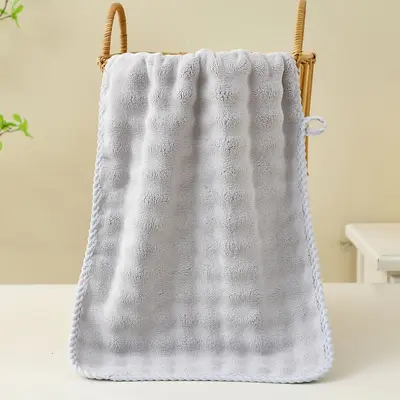 Coral fleece bath towel set, soft absorbent, quick-dry - 13