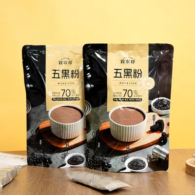 Huangjing Fünf-Schwarz-Mahlzeitersatzpulver mit Goji, Maulbeere und schwarzem Sesam