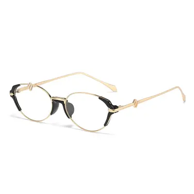 Small Brown Narrow Oval Polarized Sunglasses for Women, Retro Style - 10