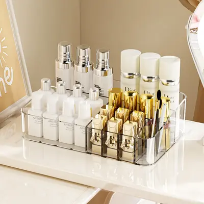 Acryl-Make-up-Aufbewahrungsbox mit Schubladen, staubdicht - 12