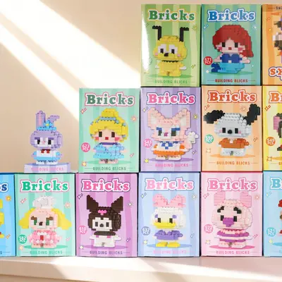 Building Block Toy Cartoon Figurine, Boys Educational Assembly