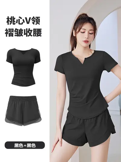 2025年春夏季新款瑜伽套装透气跑步健身运动训练瑜伽服女