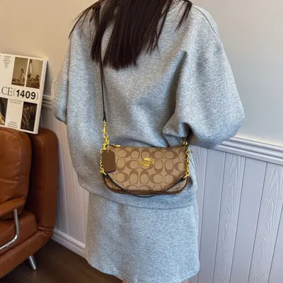 Women's Luxury Printed Mini Crossbody Bag with Chain Strap