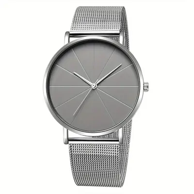 Herrenuhr automatisch, Mesh-Armband, Quarz - 10