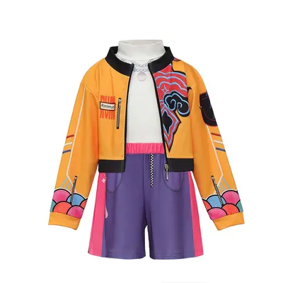 Children's K-POP Demon Hunter Rumi 3D Dress Costume Set