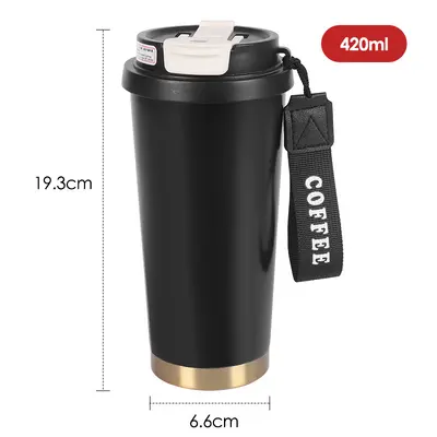 316 Edelstahl doppelwandiger Vakuum-Kaffeebecher - 4