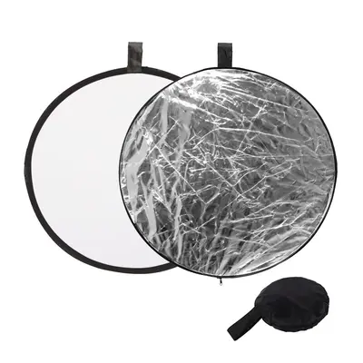 Reflector Fill Light Board Outdoor Photography Shooting 60/80cm Selfie Lighting Live Streaming Round Gold Silver 5-in-1 Soft Light Board