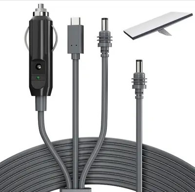 Type-C DC Dreifach-Kfz-Zigarettenanzünder Stromkabel 18AWG/20AWG - 7