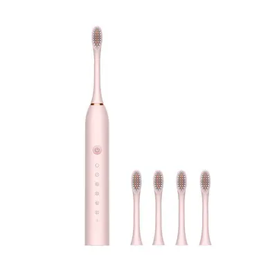 6-Speed Electric USB Toothbrush with Rinsing Function and Brush Head - 8