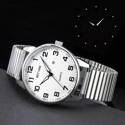 Seniorenuhr für Paare, Quarz, große Ziffern, wasserdicht, Mom & Dad Modelle