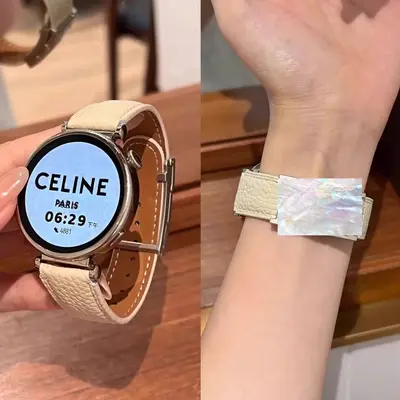Genuine Leather Magnetic Buckle Apple Watch Band Compatible with 40mm 42mm 44mm 46mm 49mm