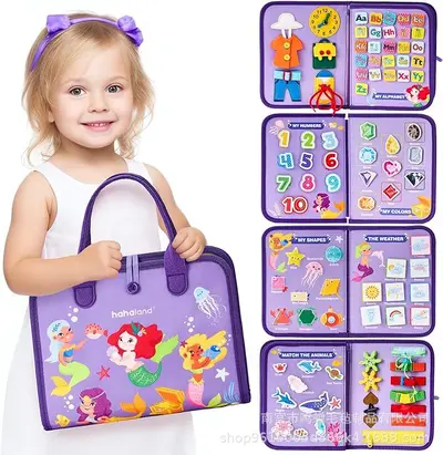 Felt Activity Board, Dress-Up Board and Educational Toy for Children - 9