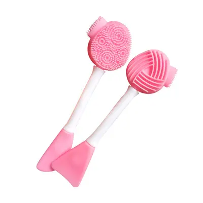 Neue Gesichtsreinigungsbürste, Beauty-Schlammmaskenbürste, DIY-Schönheitswerkzeug, Maskenapplikatorstab, Make-up-Reiniger, doppelzweck-Silikon-Gesichtsreinigungsbürste