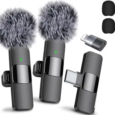 K1K9pro kablosuz yaka mikrofonu dış mekan cep telefonu canlı yayın mikrofonu mini gürültü azaltma yaka mikrofonu
