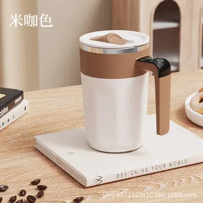 316 Stainless Steel Rechargeable Automatic Mixing Cup, Digital Display - 10