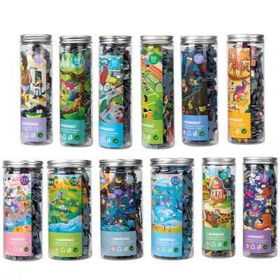 Educational Jar Puzzle Storage Box for Ages 3-6