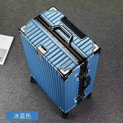 28-Inch Aluminum Frame Spinner Suitcase with Universal Wheels - 3