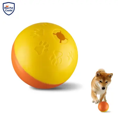 Squeaky Elastic Dog Ball with Treat Hiding for Intelligence Training - 8