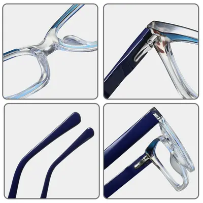 87294 Cross-border Best-Selling Square Anti-Blue Light Eyeglass Frames, Trendy INS Style Bestseller Glasses That Block Computer Radiation