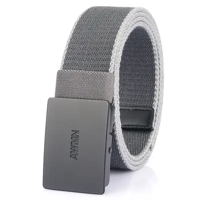 Men's canvas belt, comfortable casual jeans belt, customizable logo