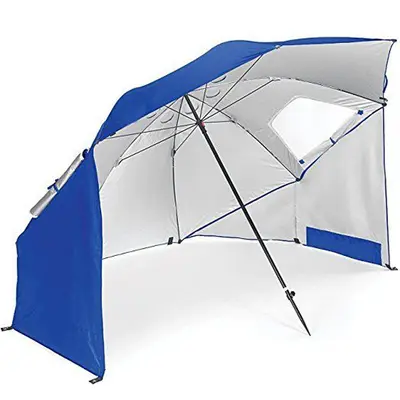 Portable Beach Tent Umbrella with Sunshade and Window, Fishing - 8