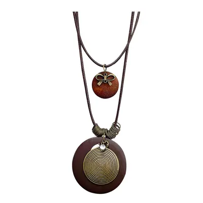 Retro Ethnic Style Long Sweater Chain Necklace for Women