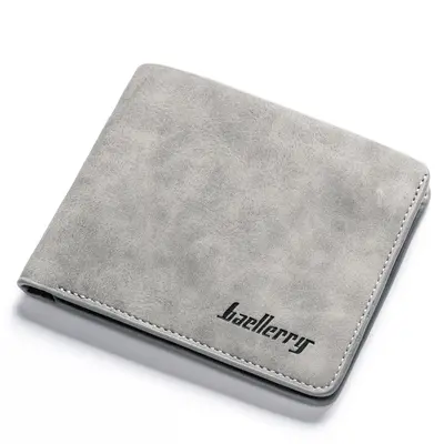 Durable Men's Short Wallet, Bifold Retro Frosted Look - 2