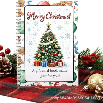 Christmas Gift Card Book Noel Hediye Kartı Albümü, Bayram Hediye Kart Kitabı - 8
